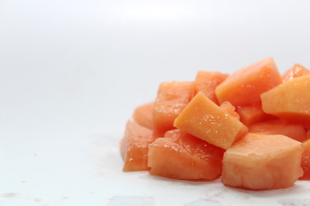 papaya sliceの写真素材