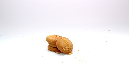 honey cookiesの写真素材