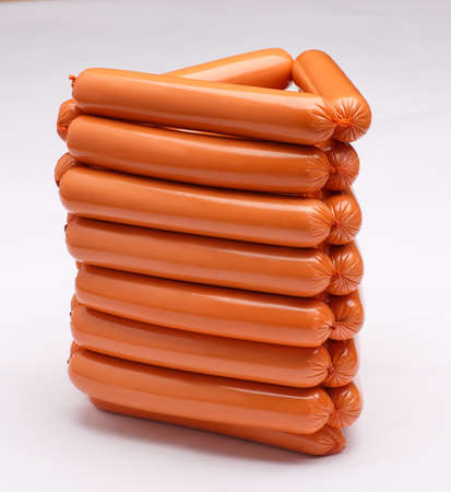 Sausage isolated on white background.の写真素材