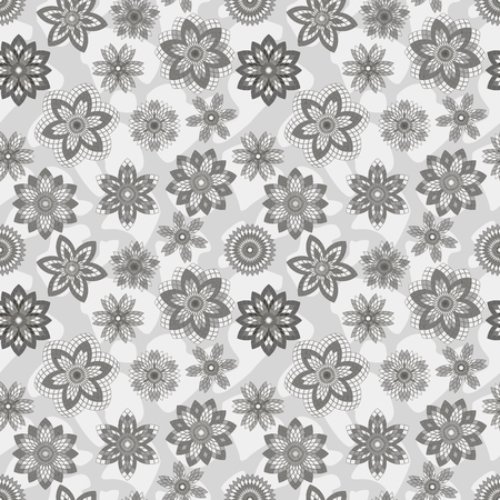 Seamless vector abstract floral patternのイラスト素材