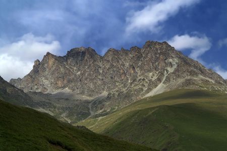 Rocks. Caucasus. Digoriya