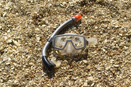 Mask and snorkel. Diving gear.