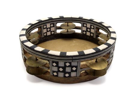 Arabic riq on white backgroundの写真素材