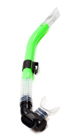 Swimmers snorkel on white backgroundの写真素材