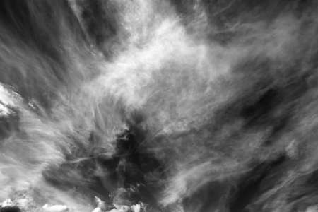Black and white abstract cloudscape backgroundの写真素材
