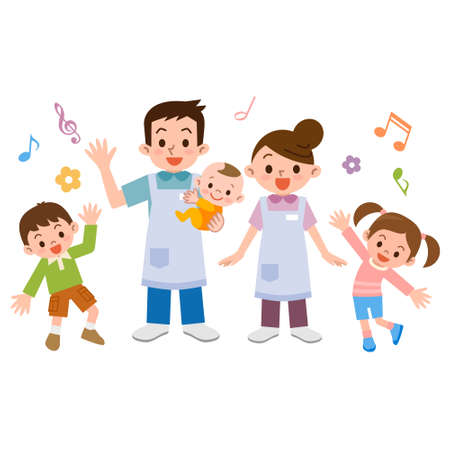 Vector illustration.Original paintings and drawing.のイラスト素材