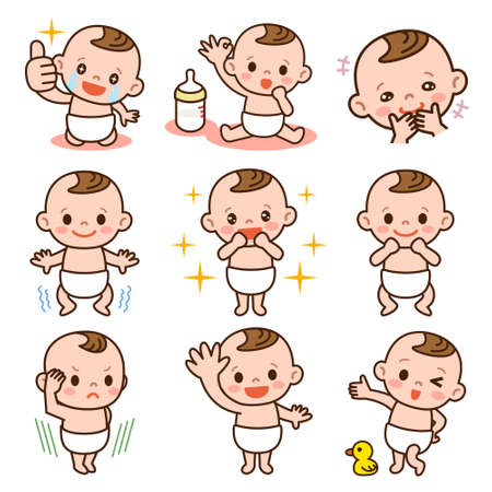 Various babyのイラスト素材