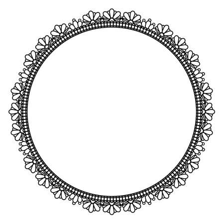 Elegant round frameのイラスト素材