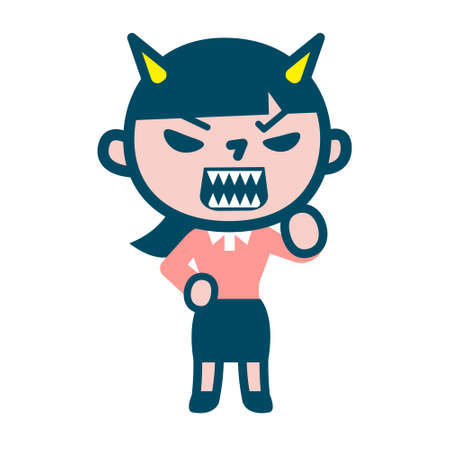 Like the devil angry woman