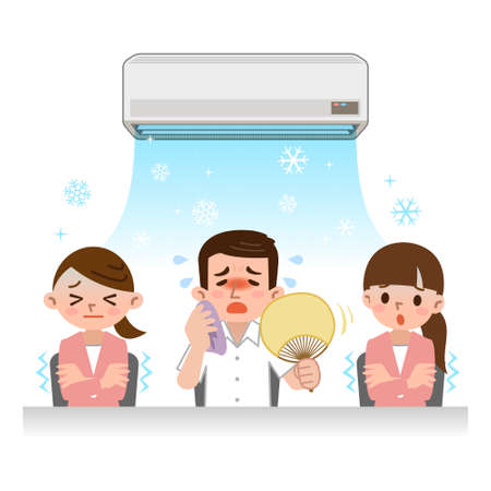 Midsummer of office imageのイラスト素材