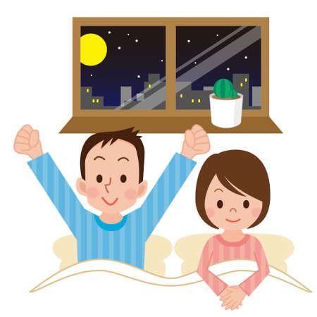 Illustration of Couple mateyのイラスト素材