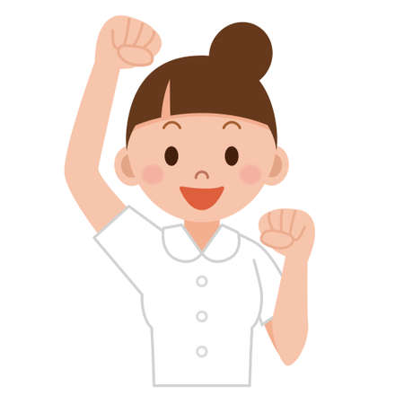 Illustration of young nurseのイラスト素材