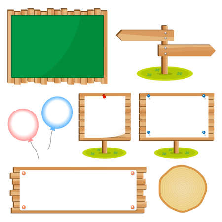 Set of school board blackboardsのイラスト素材