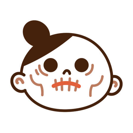 Face of haggard womenのイラスト素材