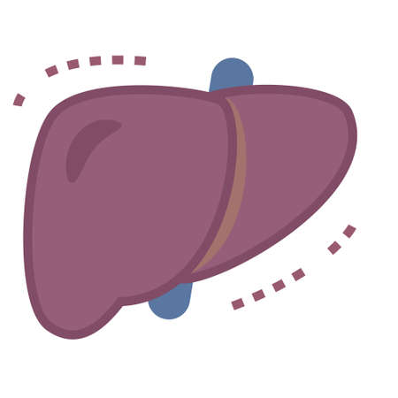 Illustration of Sick liverのイラスト素材