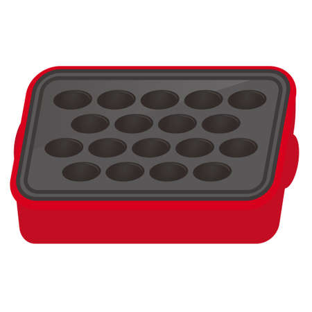 Hot plate Takoyaki equipmentのイラスト素材