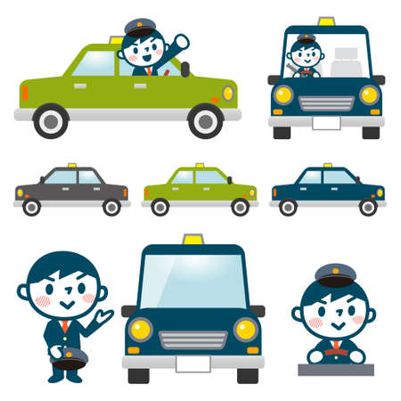 Young male bus driverのイラスト素材