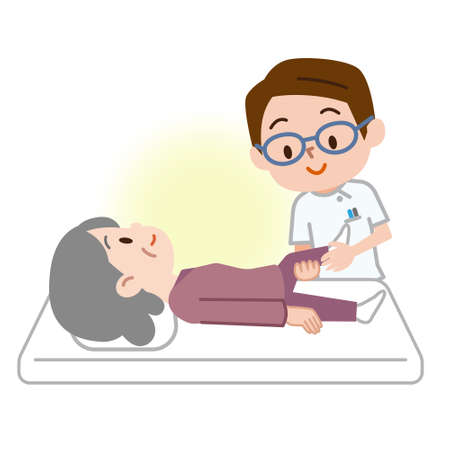 Illustration of rehab massageのイラスト素材