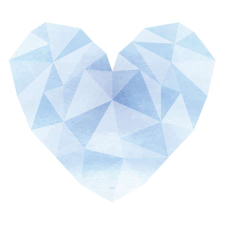 Illustration of heart-shaped diamondsのイラスト素材