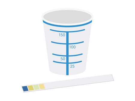 Urine samples for analysisのイラスト素材