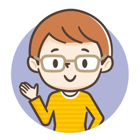 Illustration of a smiling young womanのイラスト素材