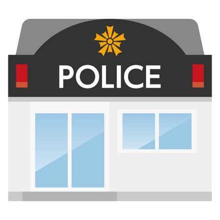 Illustration of the appearance of the police boxのイラスト素材