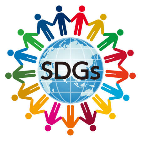 Illustration of Sustainable Development Goals. SDGs.のイラスト素材