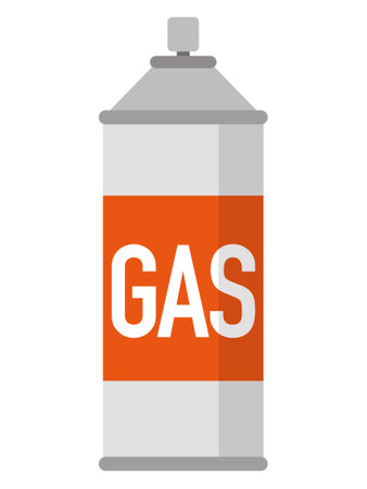 Vector illustration of a gas cylinderのイラスト素材