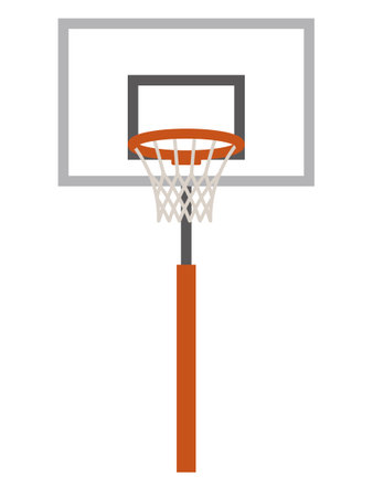 Simple vector illustration of a basketball goalのイラスト素材