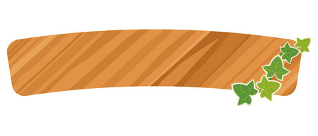 Simple vector illustration of a wooden signのイラスト素材