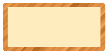 Simple vector illustration of a wooden signのイラスト素材