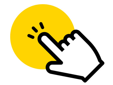 Mouse cursor click icon, vector iconのイラスト素材