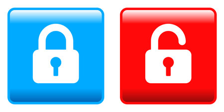 Unlock illustration, simple vector illustration