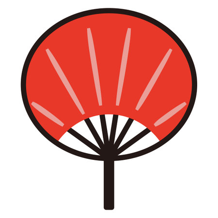 Fan icon, simple vector illustrationのイラスト素材