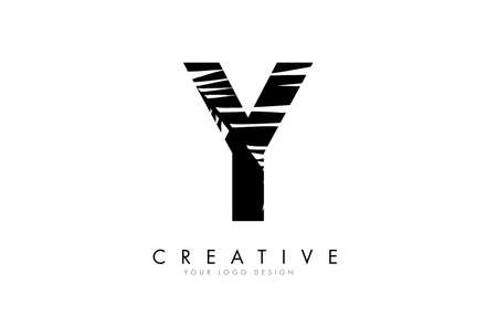 Black Leaf X letter logo design with palm tree leaf detail vector illustration. Creative and elegant icon.の写真素材