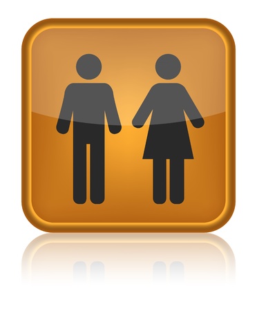 icon toilet, Man & Woman, vector illustrationのイラスト素材