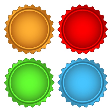 Set of Colorful Vector Sample stickersのイラスト素材