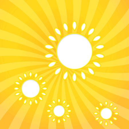 Abstract web design background with sun with sun rays  vector illustration のイラスト素材