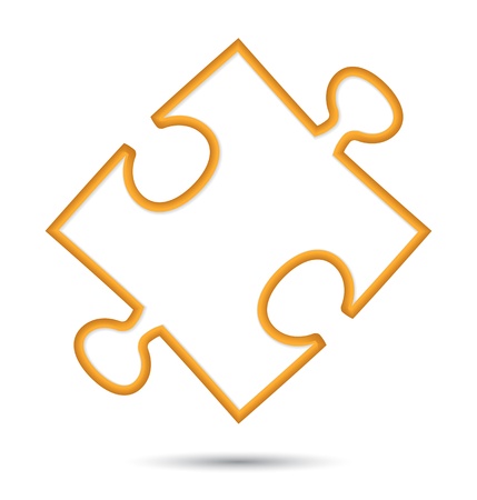 puzzle web icon design element.  illustrationのイラスト素材
