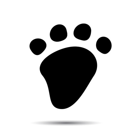 Paw icon. のイラスト素材