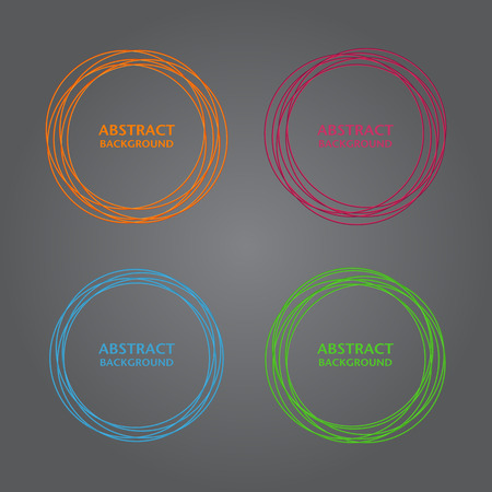 Business abstract circle icon set. Vector for designのイラスト素材