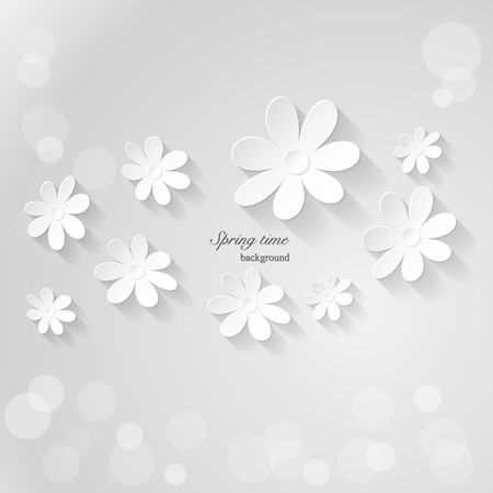 Vector Floral background. Spring timeのイラスト素材