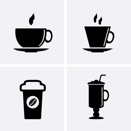 Coffee Cup Icons. Vector for webのイラスト素材