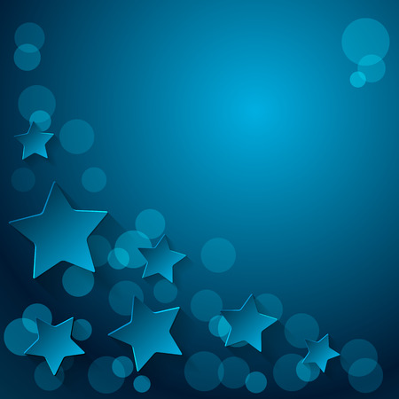 Blue stars background. illustrationのイラスト素材