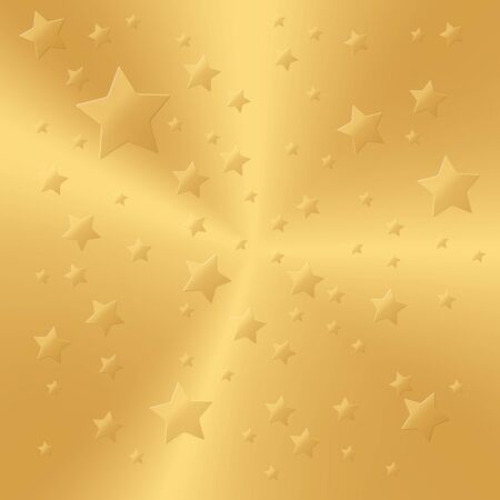 Golden Stars background. Vector for designのイラスト素材