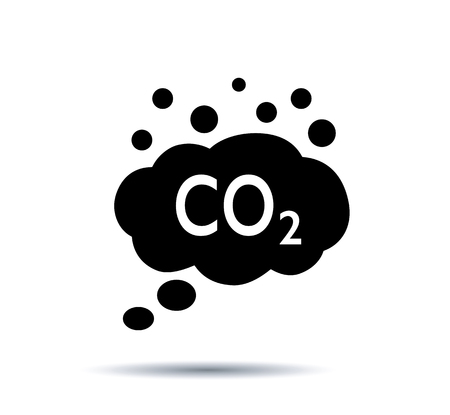 Co2 emissions Icons. Vectorのイラスト素材