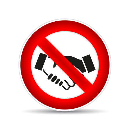 No handshake Icon. Vector No contactのイラスト素材
