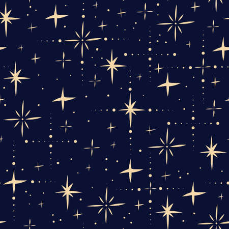 Pattern with starsのイラスト素材