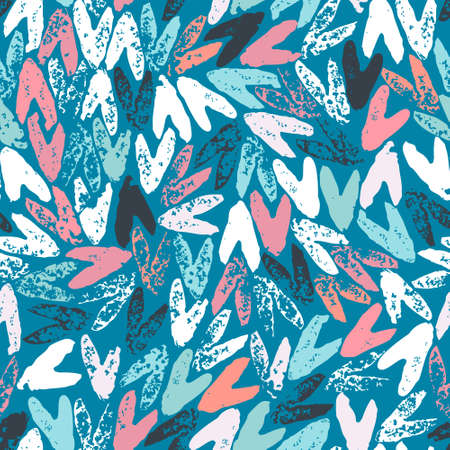 Abstract pattern with heartsのイラスト素材