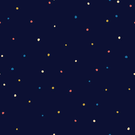 Little uneven bright spots on dark background. Seamless vector abstract pattern for scrapbooking, wrapping paper, surface designのイラスト素材